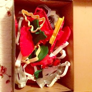 Assortment of Christmas cookie cutters